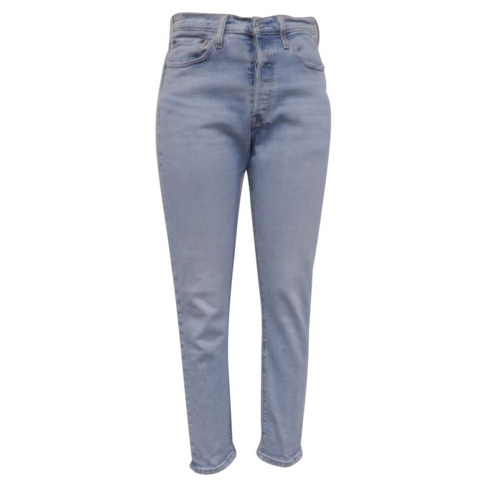 Levi's Slim-Fit Cropped Jeans in Light Blue Cotton